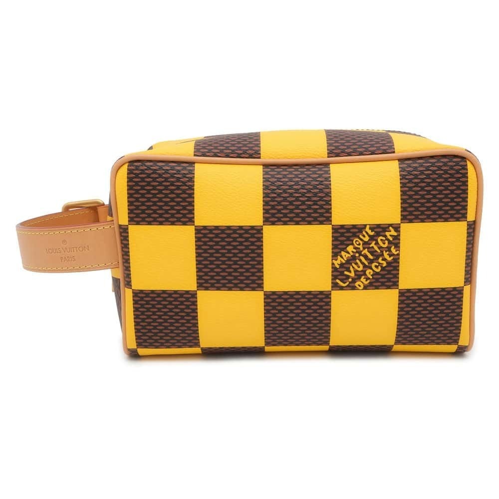 Louis Vuitton Damier Pop Canvas Locker Dopp Kit Bag